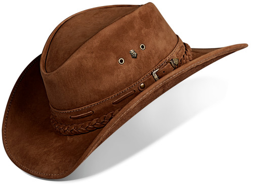 Cowboyhut aus echtem leder - aus,