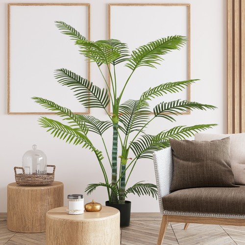 Homcom künstliche palme - palme, groß