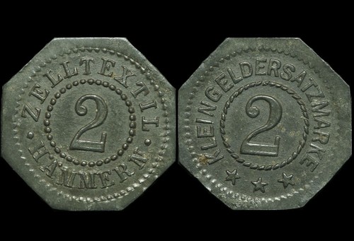 Notgeld pfennig weberei - 2, pfennig.