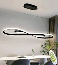57W Dimmbare LED Pendelleuchte, Doppelfigur 8 Design Pendelleuchte mit...