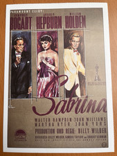 Sabrina - Filmkarte Filmplakatkarte Cinema - Audrey Hepburn Billy Wilder Bogart