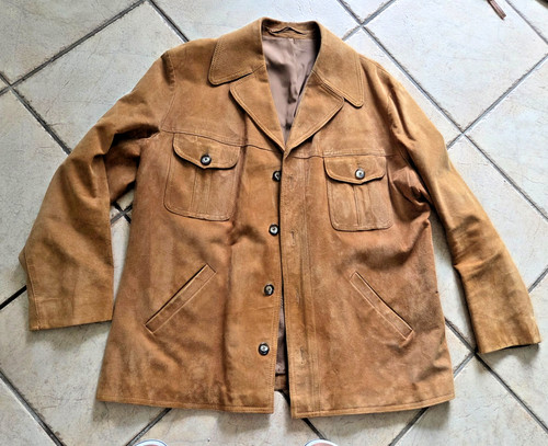 Herren veloursleder jacke - herren,