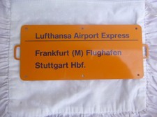 Zuglaufschild  Metall 14 x