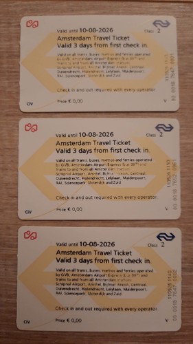 Tages amsterdam travel - 3x,