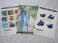 3 Prospekte Hydro-Ramm Motor Mulli Mini Dumper Hämmer Verdichter + Preise