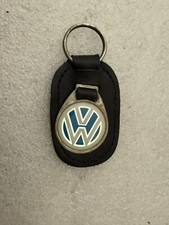 alter VW Schlüsselanhänger Schild Emblem m. Händler Werbung Reklame Autohaus NOS