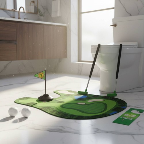 Toiletten golf set partygag - toiletten-golf-set,