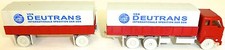 Deutrans Veb Lkw Spedition blau DDR F 88 Hängerzug Pritsche Plane H0 1:87 UB4 å 
