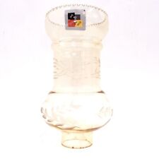 Lampenschirm 210 110 44 mm Glas bernstein getönt Muster Ersatzglas Kronleuchter