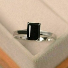 2.00Ct Emerald Cut Black