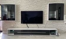 Wohnwand mit Glastüren / TV