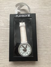Uhr Armbanduhr Weiß Playboy Top Zustand