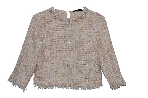 Zara boucle pullover - zara, s