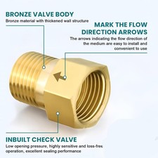 Messing Rückschlagventil 1/2"
