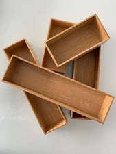 Holzschale Schubladen Einsatz Besteck Aufbewahrungsbox Schreibtisch Organizer 