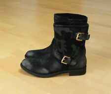 klasse SPM Echtleder Stiefeletten Gr. 38 Camouflage Boots Tarnmuster - NEU