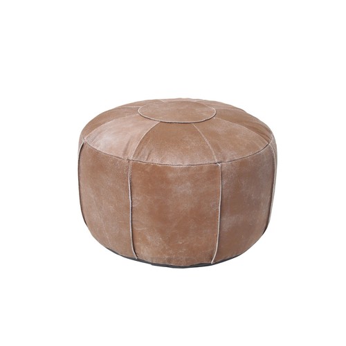 Sitzpouf aus wildleder - sitzpouf,