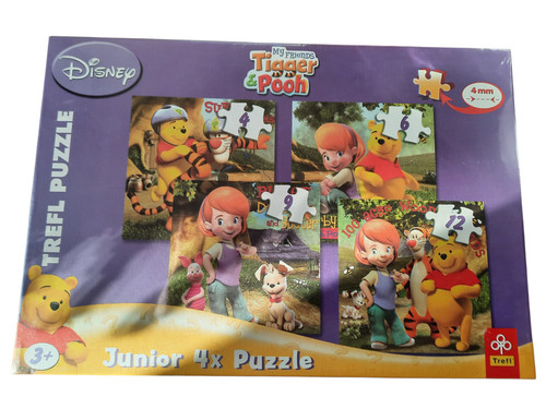 Tigger pooh kinder puzzle 4 - kinder,