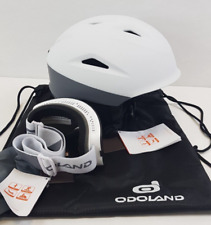 Odoland Skihelm und Skibrille Set Neue Snowboardhelm wie neu Gröse S weis grau