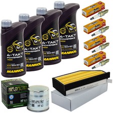 Wartung für BMW K 1200 GT LT RS 1997-09 Set Öl 4L Luftfilter Ölfilter Zündkerzen