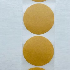 Beschriftbar Braun Leere Runde Etiketten Aufkleber Beschriftung Gläser Töpfe Speisekammer Organisieren