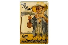 Blechschild 20x30cm gewölbt
