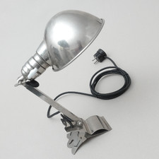Lampe Klemmlampe Hala vernickelt Bauhaus DRP 30er Jahre