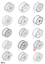 Original GM/OPEL 13226745 Leichtmetallfelge6Jx15 Silber 7 Doppelspeichen Corsa C