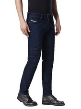 DIESEL FOURK 084HR Herren Jeans Hose W32 L32 (32/32) blau Slim Biker-Look  - Neu