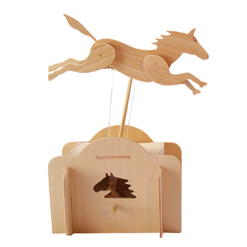 Springendes pferd - springendes,