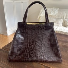 Original Handtasche  SONIA RYKIEL Braun Echtleder