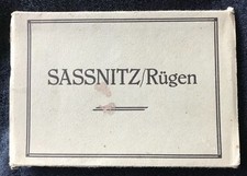 ALTE POSTKARTE SASSNITZ INSEL RÜGEN ALTES KOMPLETTES LEPORELLO U. A. FÄHRSCHIFF 
