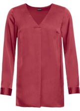 Satinbluse in fließender