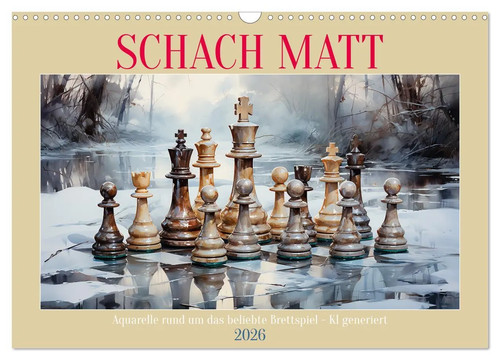 Schach matt wandkalender - schach, 2026
