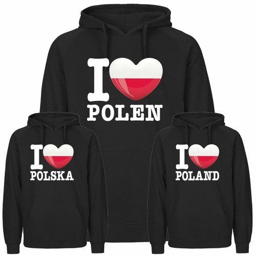 Hoodie love polen herren - hoodie,