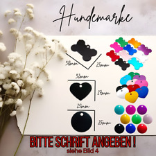 Hundemarke mit Gravur (inkl. Schlüsselring)