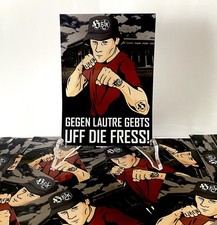 50 Stück 1. FCK Ultras Aufkleber Sticker Kaiserslautern GEBTS UFF DIE FRESS!