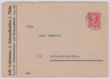 Heimatbeleg aus schmalkalden - heimatbeleg,