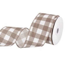 Kariertes Schleifenband 2,5