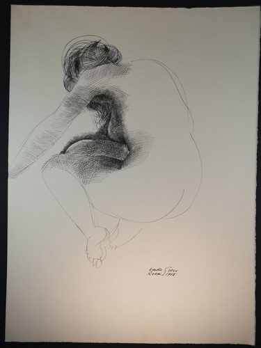Lithographie 1968 akt - akt, aus