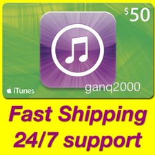 Apple itunes gift card - $50,