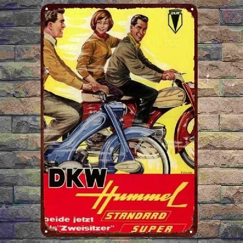 Blechschild dkw hummel - dkw,