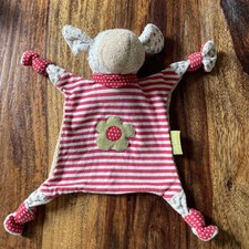 Sigikid Schnuffeltuch Schaf Kuscheltuch Schmusetuch Streifen Rot