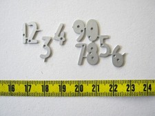 Stanzschablonen-Set für Zahlen von 0-10, nicht benutzt