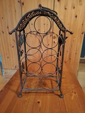 Weinflaschenhalter Metall  Floral Zierelement