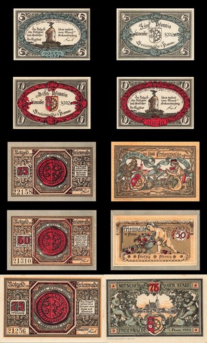Notgeld freienwalde - x, notgeld,
