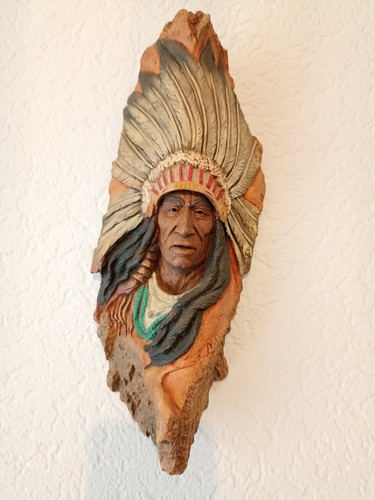 Indianer kopf statue - indianer, gesicht