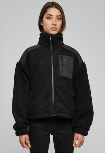 Ladies sherpa mix jacket damen - sherpa,