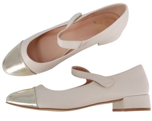 Beige pumps aus öko leder - beige,