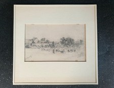 Kleine alte Bleistiftzeichnung